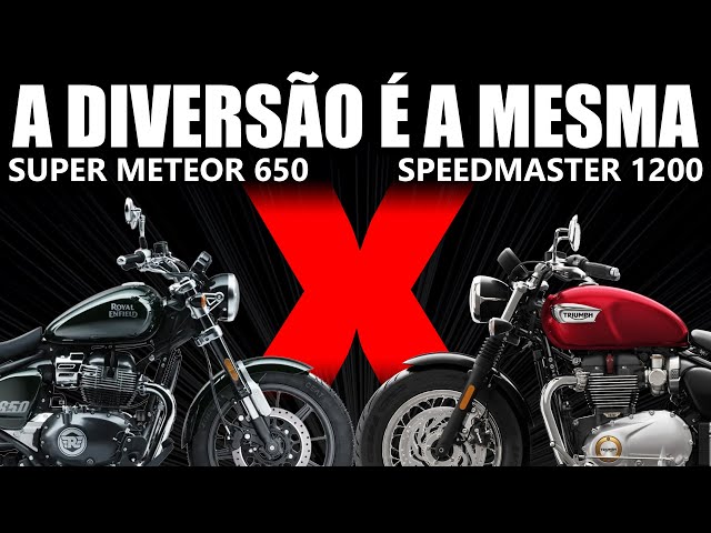 A diversão é a MESMA: Royal Enfield Super Meteor 650 ou Triumph Speedmaster 1200