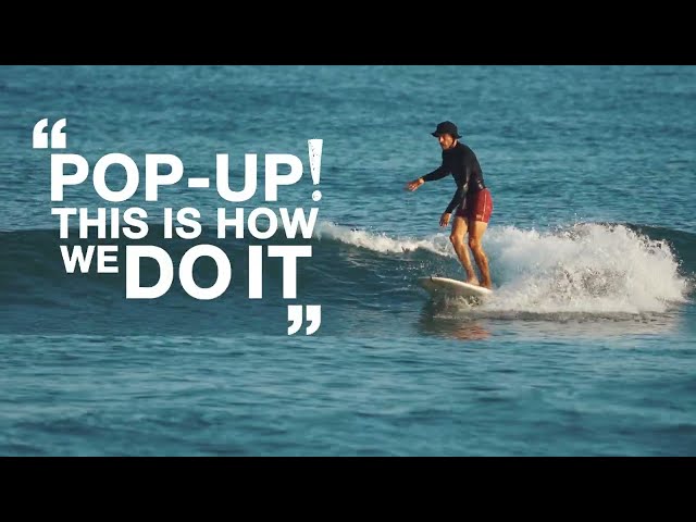 How to pop up on a surfboard like a pro with Pure Surfcamps