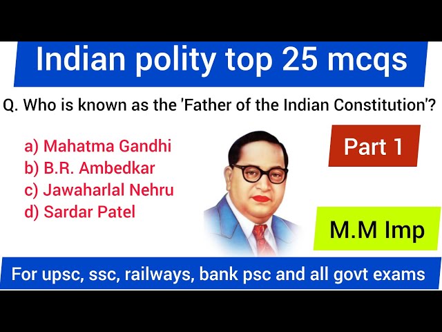 indian polity top 25 mcqs | polity gk | indian politics gk