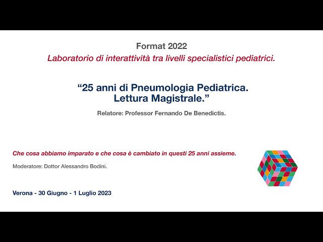 25 anni di pneumologia pediatrica. Lettura Magistrale