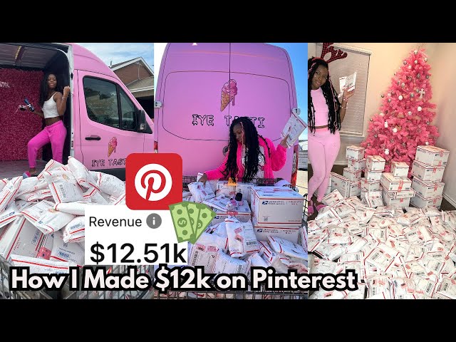 HOW I MADE $12K ON Pinterest! How to make money on Pinterest!