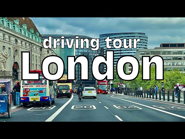 London 4k HDR | Driving Downtown London | Sunday Midday Driving Tour 2022, Uk