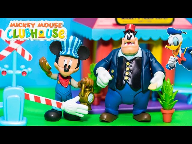 MICKEY MOUSE CLUBHOUSE Train Depot Toys Video Toy Review