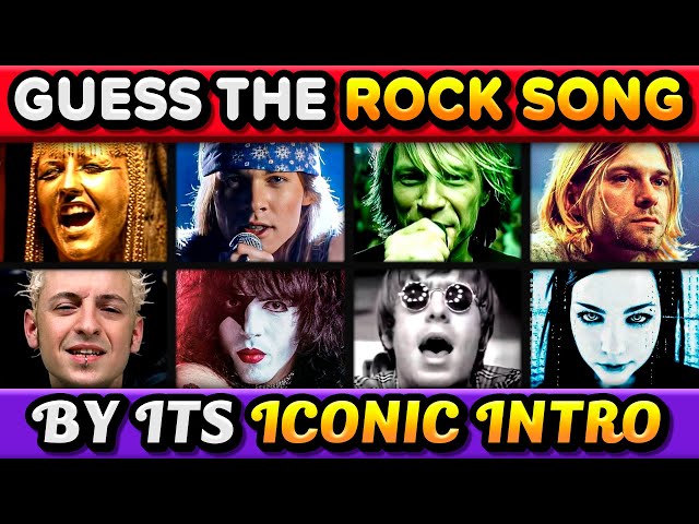 Guess the ROCK SONG by its Iconic Intro, Most Popular Rock Songs! | Music Quiz