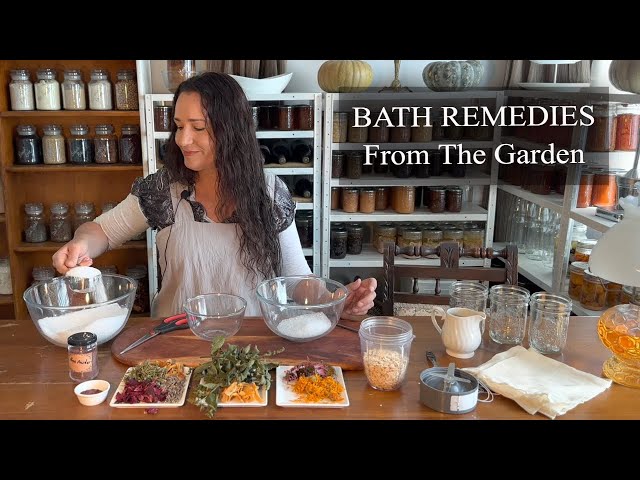 3 Herbal Bath Remedies From The Garden / Relax, Uplift & Heal Recipes