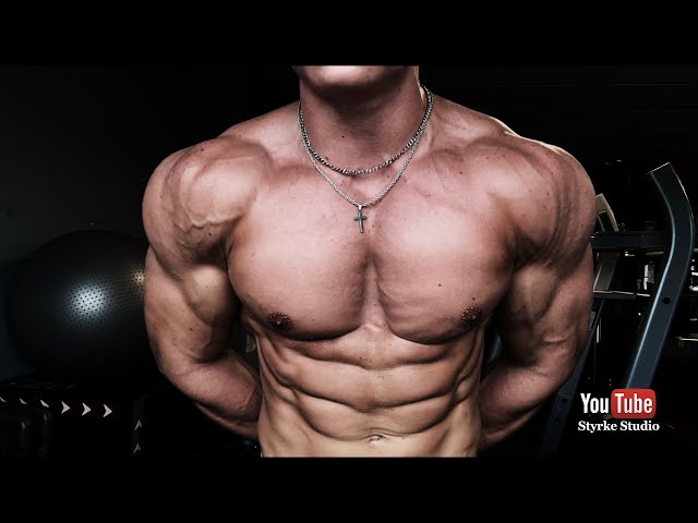 College Bodybuilding Fitness Model Max Kouz Muscle Pump Posing Body Update Styrke Studio #fitness