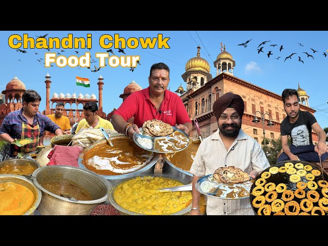 Top 5 Famous street food in Chandni Chowk | Chole Kulche , Ghewar , Jalebi , Bombay Sandwich