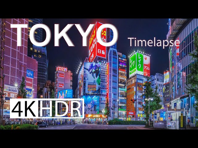 Tokyo by night - 4K HDR Timelapse