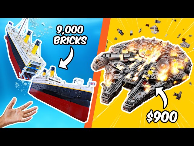 DESTROYING the world's BIGGEST LEGO SETS...