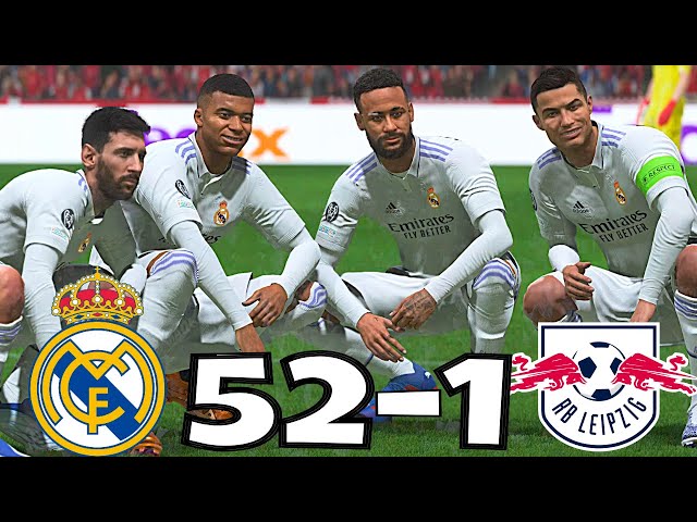 FIFA 23 -RONALDO,MESSI , MBAPPE, NEYMAR, ALL STARS | REAL MADRID VS LEIBZIG - PS5 4K