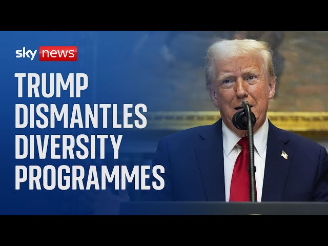 President Trump escalates campaign against diversity