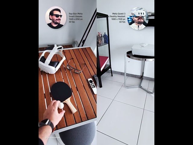 Mixed Reality vs. Reality #metaquest3 #raybanmeta