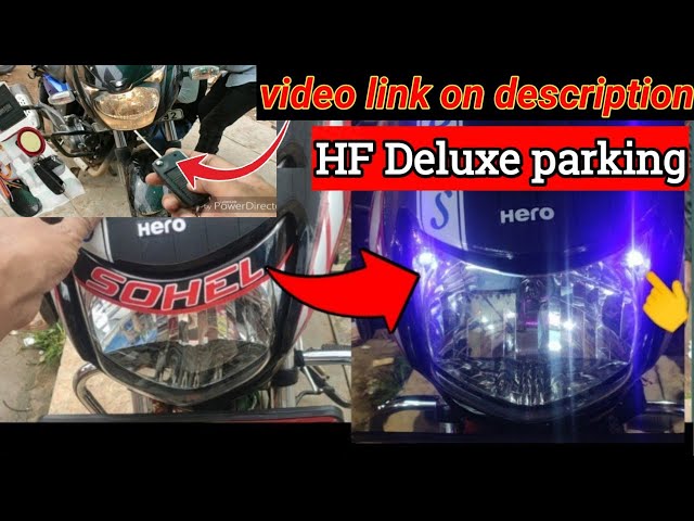 hf deluxe bike pilot light/ #hf_deluxe #parking light ||#video 102