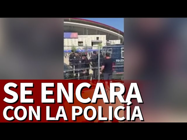 Un hooligan inglés se encaró con la Policía: el desenlace sobrecoge