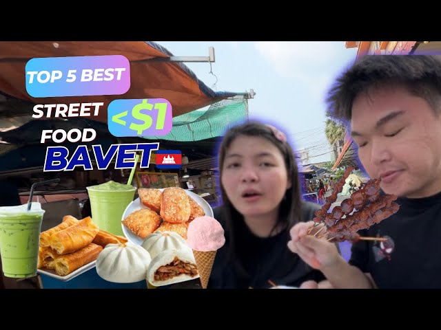 5 Best Street Foods in Bavet, Cambodia! Super Cheap!