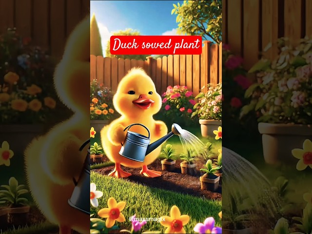 Duck sowed plant #cat #cute #kitten  #catlovers #funny #fyp #shortsvideo #ytshorts