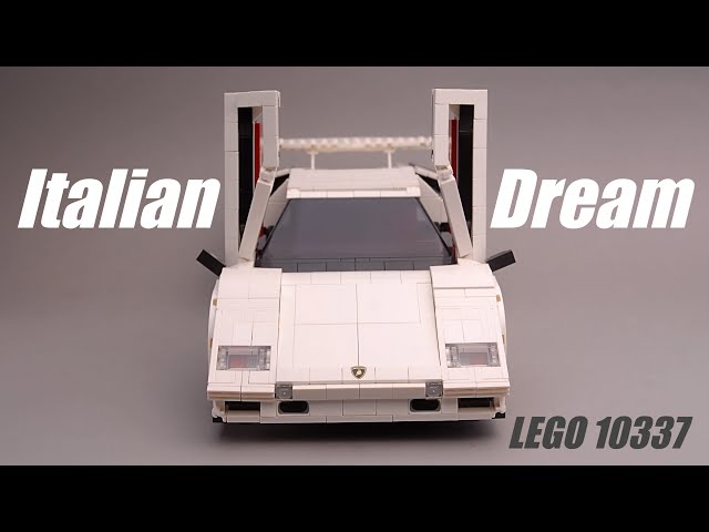 LEGO 10337 Lamborghini Countach 5000 Quattrovalvole unboxing, building highlights & quick showcase!