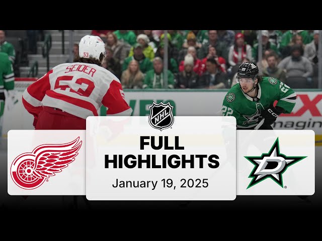 NHL Highlights | Red Wings vs. Stars - January 19, 2025