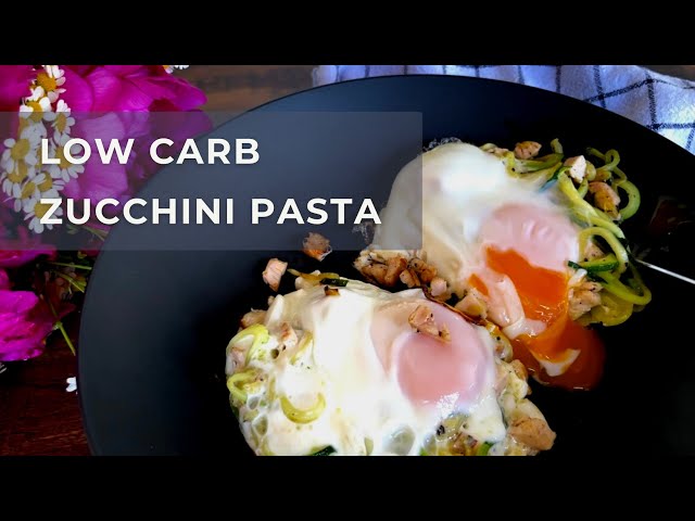 Low-carb Zucchini Carbonara Pasta - Keto-Friendly Recipe You Need to Try!