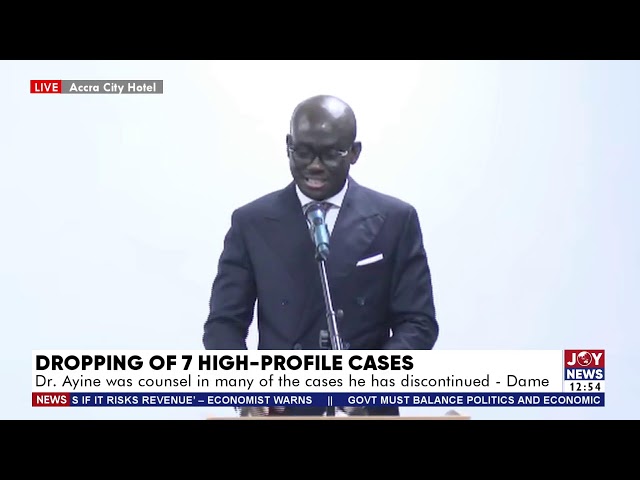 LIVESTREAM: FMR. AG GODFRED DAME SPEAKS ON THE DISMISSAL OF 7 HIGH-PROFILE CASES ||  14th FEB 2025