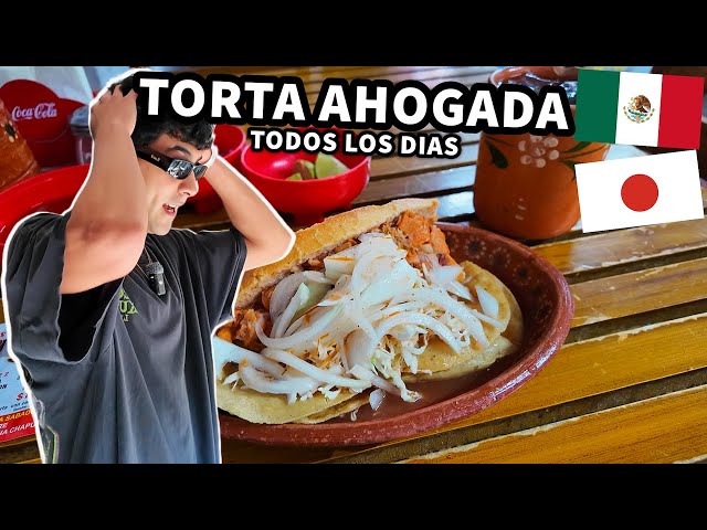 Todos los dias Torta Ahogada en GDL Mexico | De Japon a Mexico 🇯🇵🇲🇽