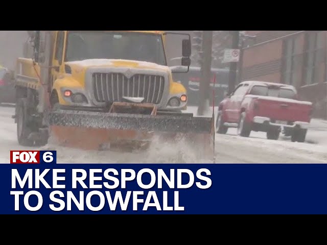 Milwaukee DPW snow removal, ice control operations Wednesday | FOX6 News Milwaukee