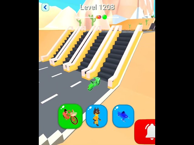 Shape-Shifting 2 GAMEPLAY Level No #1208 Walkthrough - New Update Car Racing #Shorts #ShapeShifting