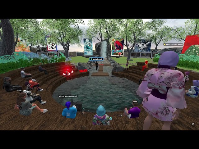 Talks with Coach in Meta Garden on Spatial Metaverse : Conversational Intelligence l Meta Coach