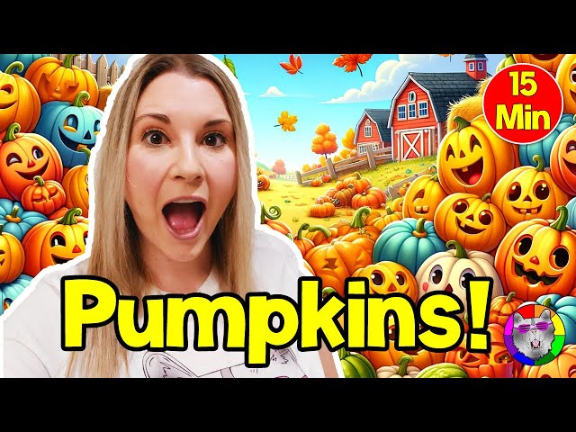 Preschool Pumpkin Learning Video Drawing and Art, Pumpkins for Preschoolers and Toddlers