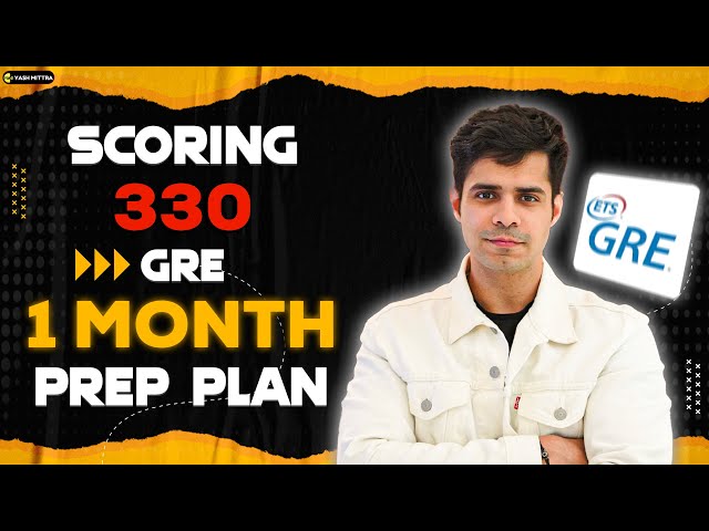 How I scored 330 on the GRE in 1 Month | Prepare for GRE - Plan, Books, Tips