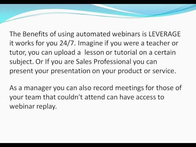 Automated Webinar -  What Is An Automated Webinar?