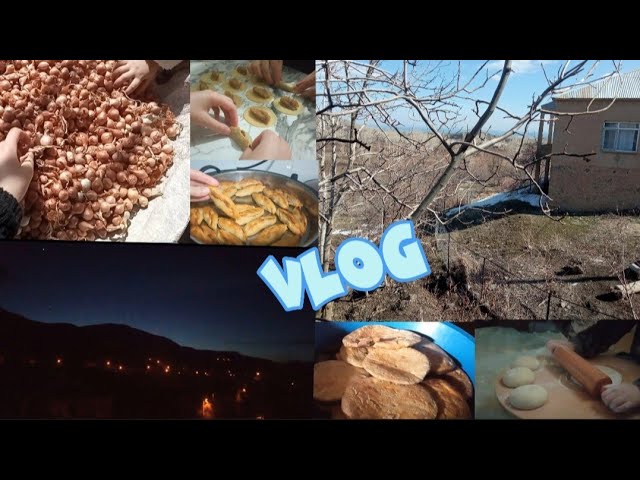 #sessizvlog ||tandır ekmeği/elmalı kurabiye🍪güzel köyümde ilkbahar|🌼gece yolculuğu🌌#reklam