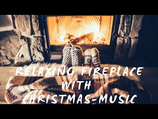 2 Hours of a beautiful Fireplace 🔥 with Christmas Music 🎄🎶