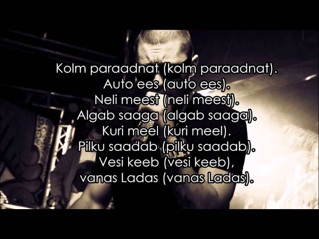 Suur Papa Ft. Bad Art - Siim Kallas Lyrics