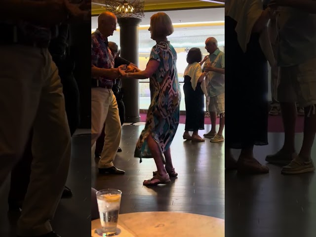 Dancing at the Sugar Cane Night Club on The Norwegian Encore April 2024