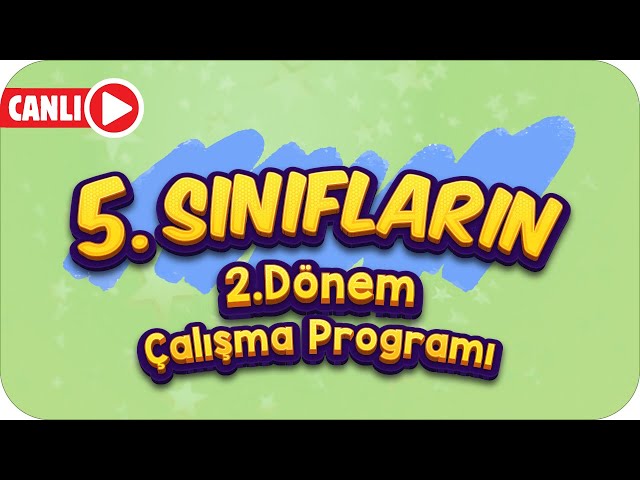 5.Sınıflar 2.Dönemde Nasıl Çalışmalı? Tüm Taktikler✍🏻 CANLI YAYIN🔴