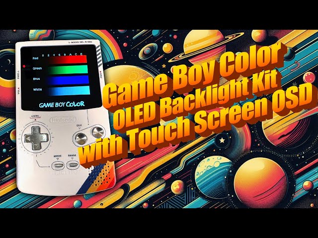 Game Boy Color OLED Backlight Kit with Touch Screen OSD