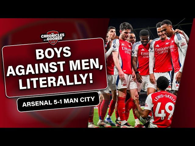 ARSENAL 5-1 MAN CITY: Boys against men, literally! Haaland humbled 🤣