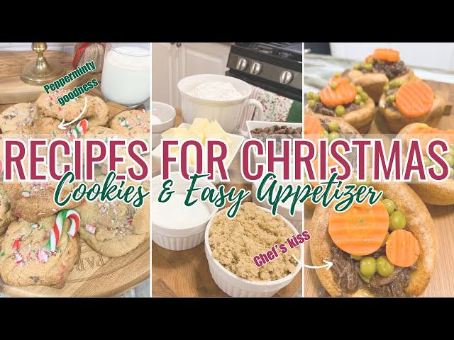 CHRISTMAS BAKING & APPETIZER RECIPE IDEAS PEPPERMINT CHOCOLATE CHIP COOKIE STUFFED YORKSHIRE PUDDING