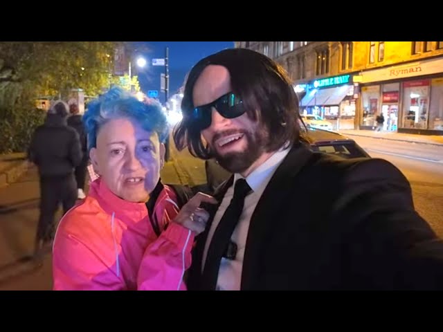 I Did NOT Expect THIS In GLASGOW Dressed As JOHN WICK....