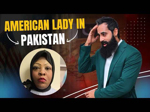 American lady in Pakistan 😅😅 Pakistan’s biggest issue right now 🤣🤣