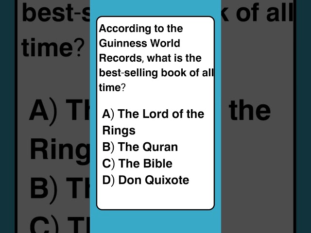 The Best-Selling Book of All Time—Can You Guess It?