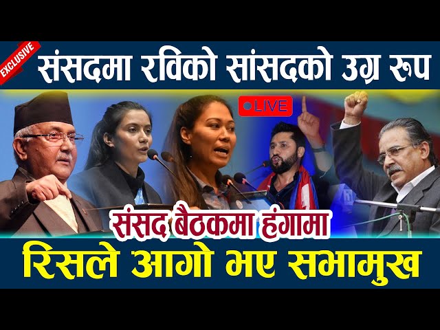 🔴LIVE:संसदमा रविको सांसदको उग्र रुप,रिसले आगो भए सभामुख  Samsad l Parliament live today l Rabi