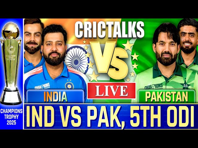 Live: IND vs PAK, 5th ODI, Dubai | Live Scores & Commentary | India vs Pakistan Champions Trophy