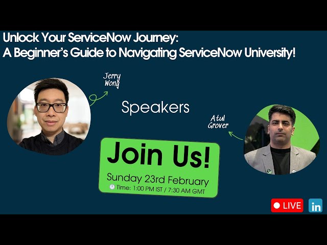 🚀 Ready to kick-start your ServiceNow learning journey?