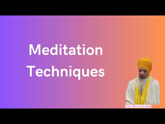 Practical guide to meditation