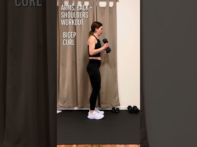 20 Minute Arms, Back And Shoulders At Home Dumbbell Workout #strength #strengthtraining #toneup