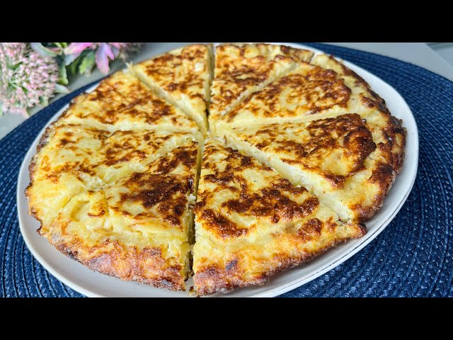 Traditional Spanish omelette with ONLY 3 ingredients! Everyone will be excited !#asmr