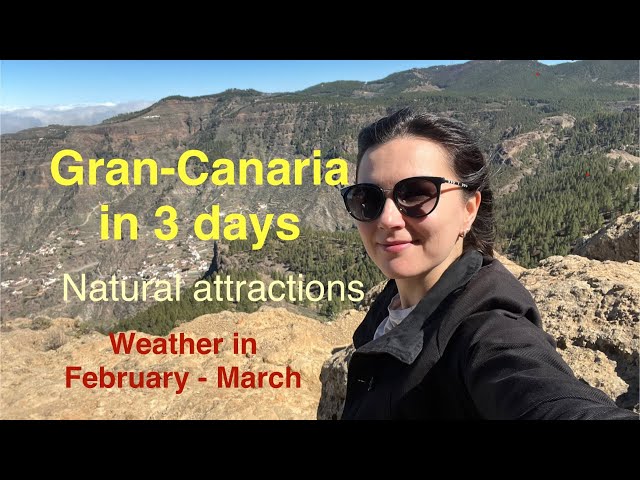 Gran-Canaria, the Canary island, Spain. Sightseeing: Pico de las Nieves, Roque Nublo, Maspalomas