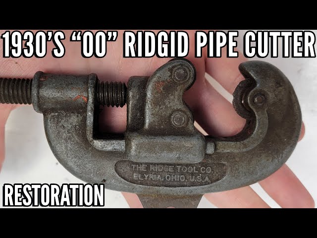 80-year-old Mini No. 00 Ridgid Pipe Cutter Restoration [Mini Restoration]